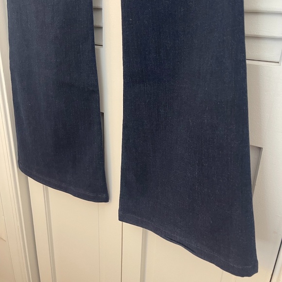 Joe's Bell Bottom Dark Blue High-Rise Jeans- 27" waist, 32" Inseam - Picture 4 of 8